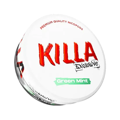 Killa Snus for sale – Killa Green Mint snus pouches, next day delivery